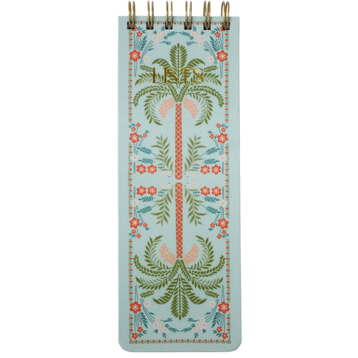 Palm Symmetry List Pad - Lined Notepad