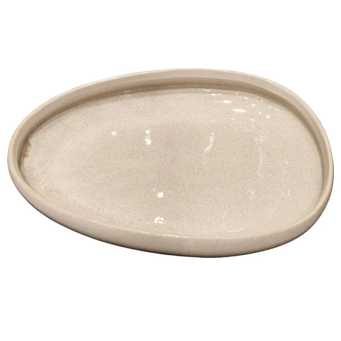 Oslo Ivory Reactive Glaze Platter