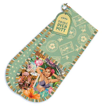 Double Oven Mitt - Seabelle + Vintage - detail view | Travel & Tide