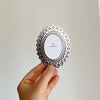 Oval Faux-tin frame - close up | Travel & Tide