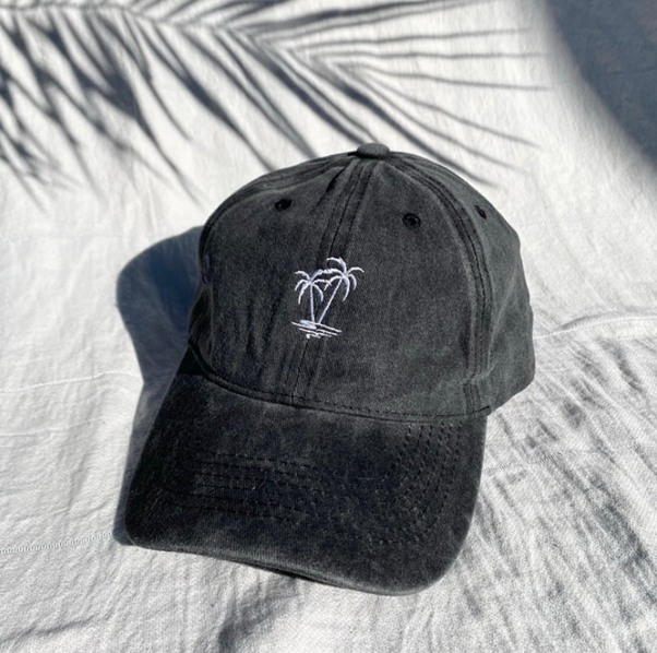 White Wash Palm Tree Cap