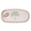 Palm Stoneware Tray with Bowl | coastal lifestyle Australia | Travel & Tide