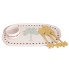 Palm Stoneware Tray with Bowl - detail view | Travel & Tide