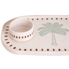 Palm Stoneware Tray with Bowl - styled shot | Travel & Tide