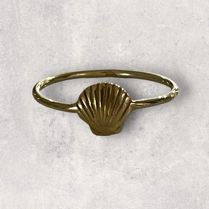 Gold Plated Shell Ring