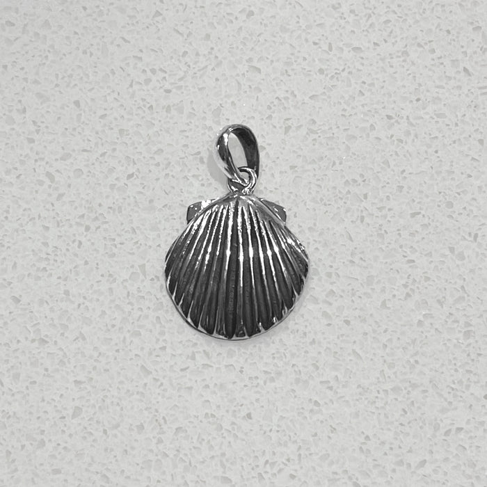 Large Silver Shell Pendant