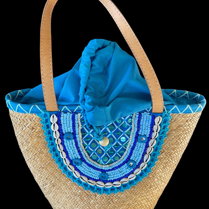 Beaded Shell Basket