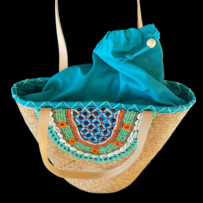 Beaded Shell Basket