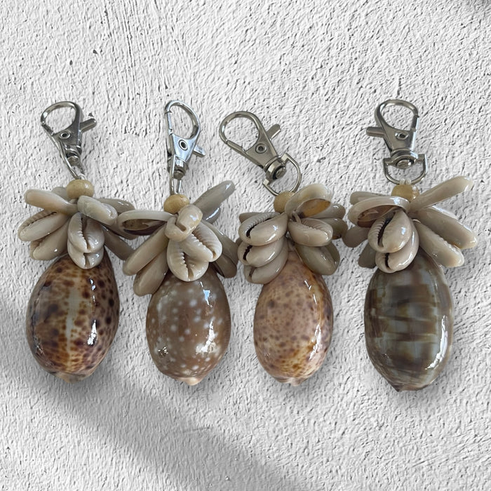 Large Cowrie Shell Keyring