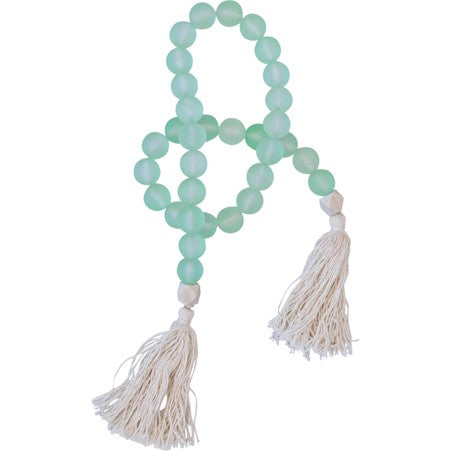 Seafoam Bead Tassel