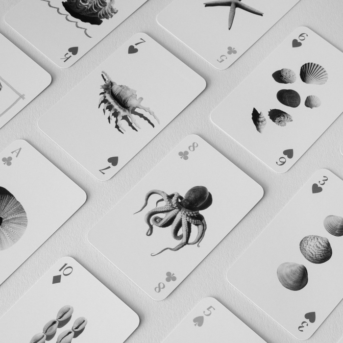 Play By The Sea playing cards styled — coastal gift for beach house and holidays