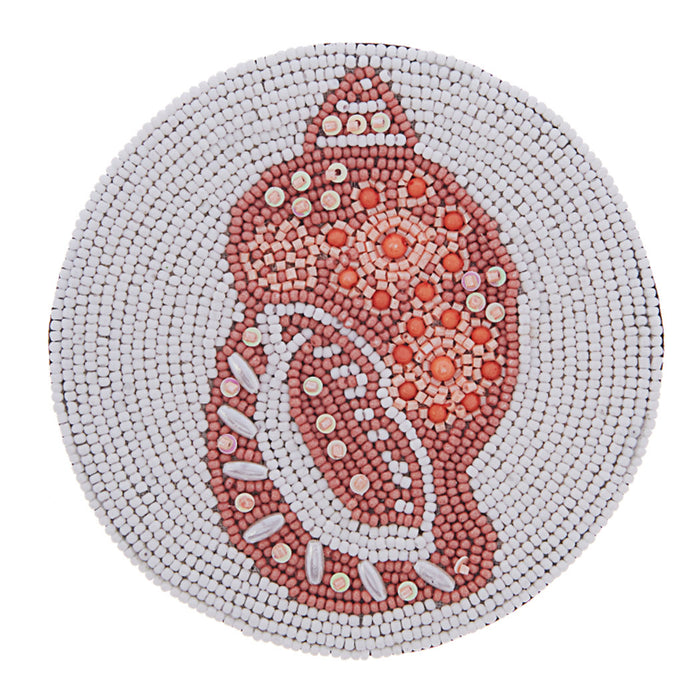 Beaded Coaster - Shell