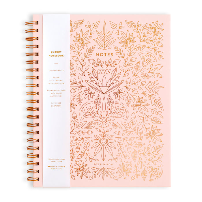 Rose Quartz Large Spiral Notebook