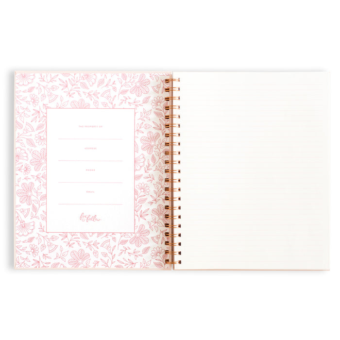 Rose Quartz Large Spiral Notebook