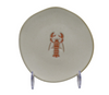 Small Ceramic Plate - Crab, Lobster + Palm Tree - styled shot | Travel & Tide