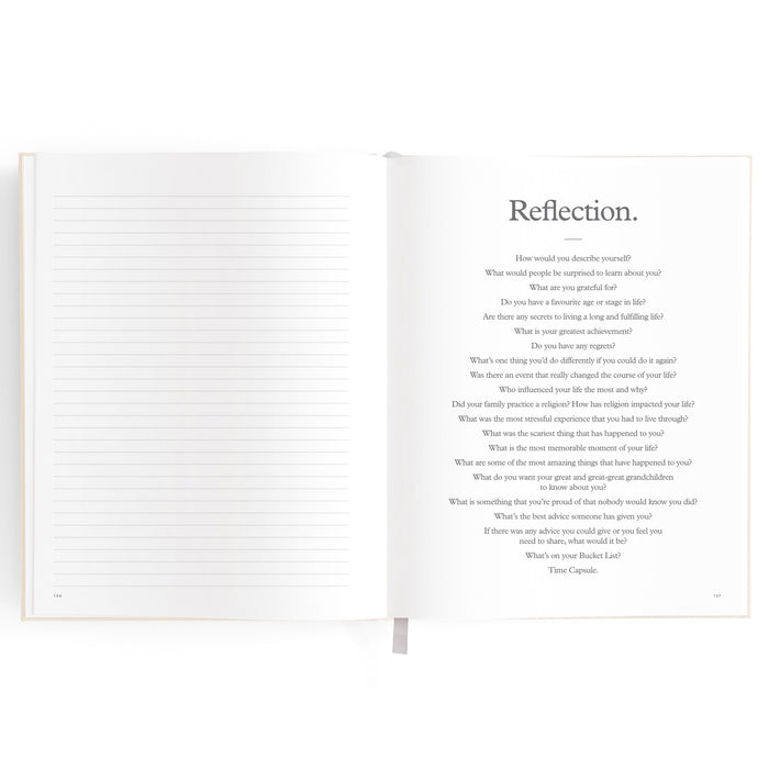 This Is My Story Memoir Journal Cream Boxed - additional view | Travel & Tide