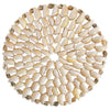 Natural shell mat medium 15x15cm coastal home decor — Travel and Tide