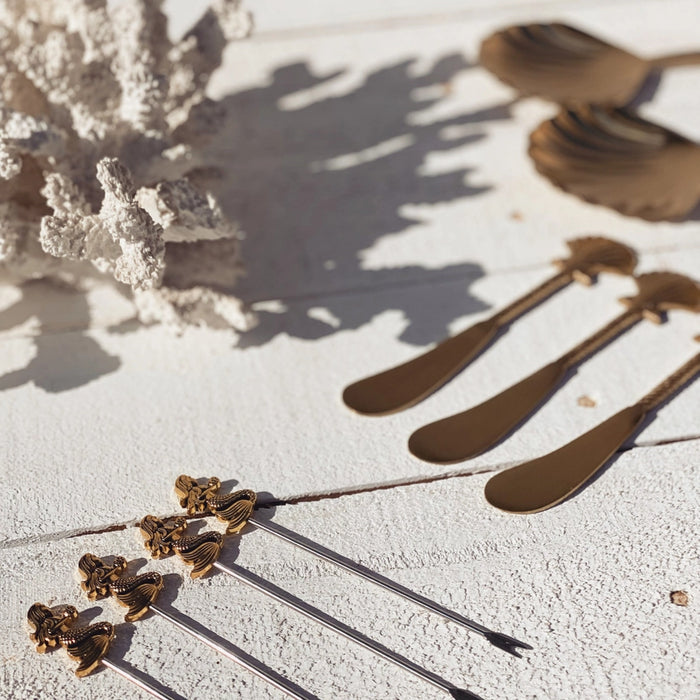 Gold Clam Shell Spreader - additional view | Travel & Tide