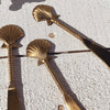 Gold Clam Shell Spreader - detail view | Travel & Tide