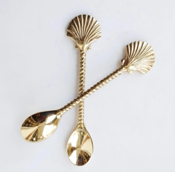 Brass Shell Teaspoon