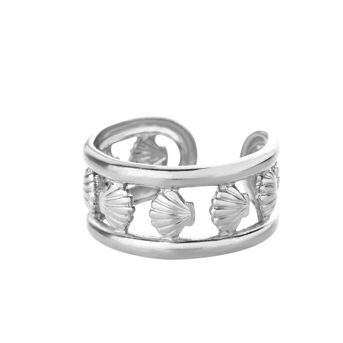 Adjustable Shell Ring - detail view | Travel & Tide