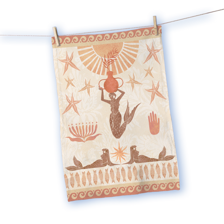 Vintage + Seabelle Tea Towel - Linen and Cotton blend - detail view | Travel & Tide
