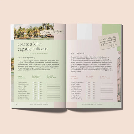 The Ultimate Travel Journal - detail view | Travel & Tide