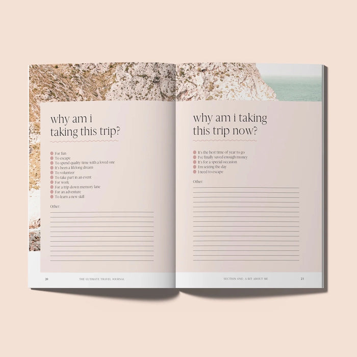 The Ultimate Travel Journal - additional view | Travel & Tide
