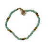 Adjustable Gold Beaded Anklets - close up | Travel & Tide