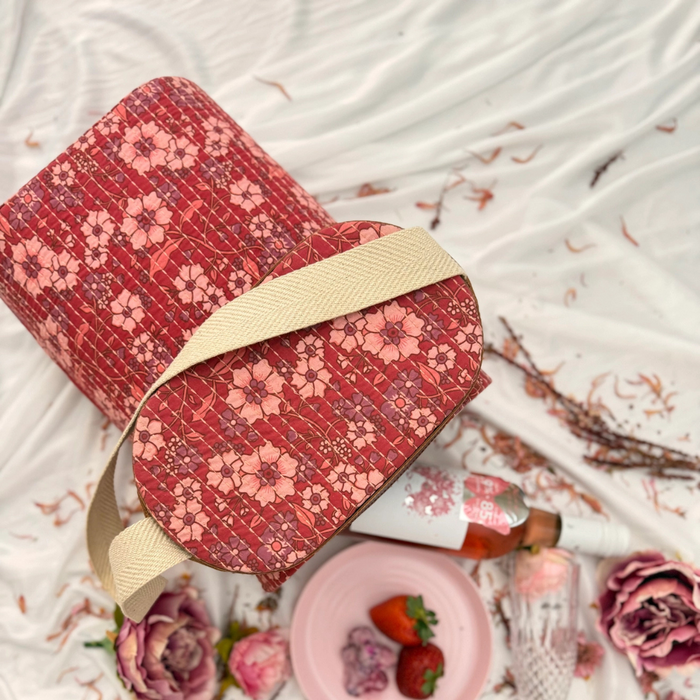 Wanderer Cooler Bag – Boho Quilted Lunch & Drink Cooler - additional view | Travel & Tide