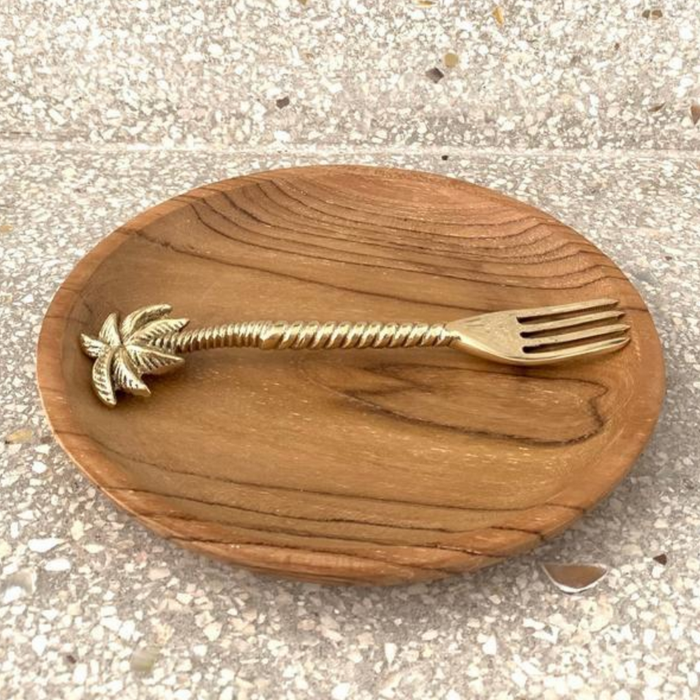Brass Palm Fork - styled shot | Travel & Tide