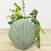 Fan Shell Vase in Sage - detail view | Travel & Tide