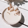 Seashell Pinched Ceramic Soy Candle - additional view | Travel & Tide