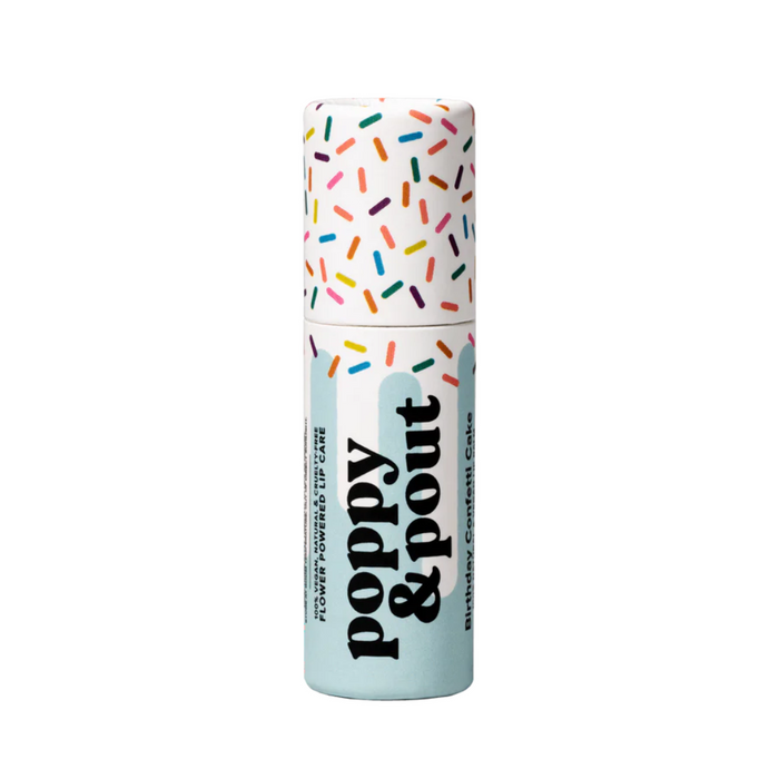 Poppy & Pout Lip Balm - Birthday Confetti Cake