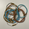 Stretch Beaded Bracelet with Gold Feature | coastal lifestyle Australia | Travel & Tide