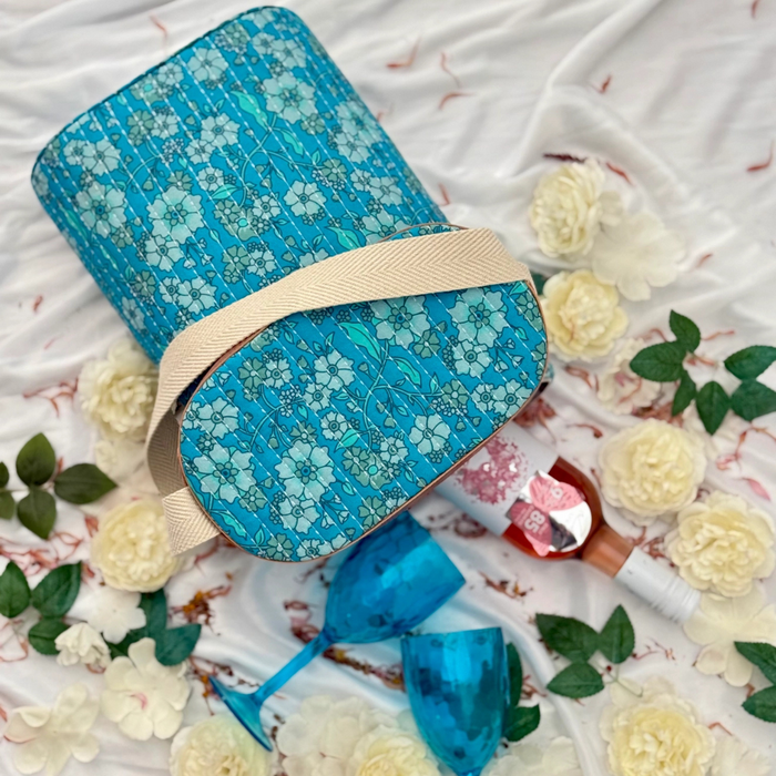 Wanderer Cooler Bag – Boho Quilted Lunch & Drink Cooler - additional view | Travel & Tide