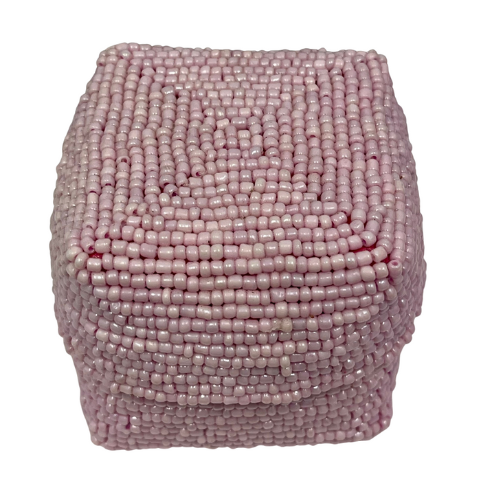 Beaded Weave Boxes - Sage + Musk - detail view | Travel & Tide