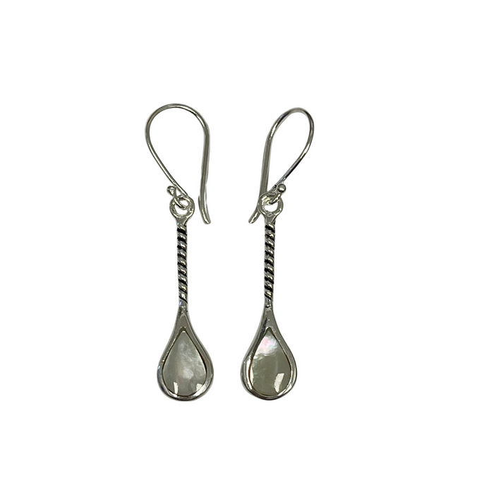 Silver Twist Shell Drop Earrings | coastal lifestyle Australia | Travel & Tide