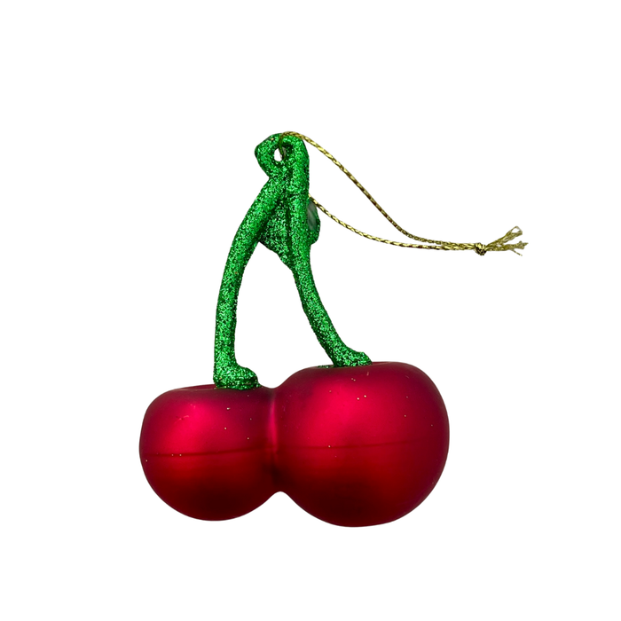 Cherries Glass Christmas Ornament | coastal lifestyle Australia | Travel & Tide