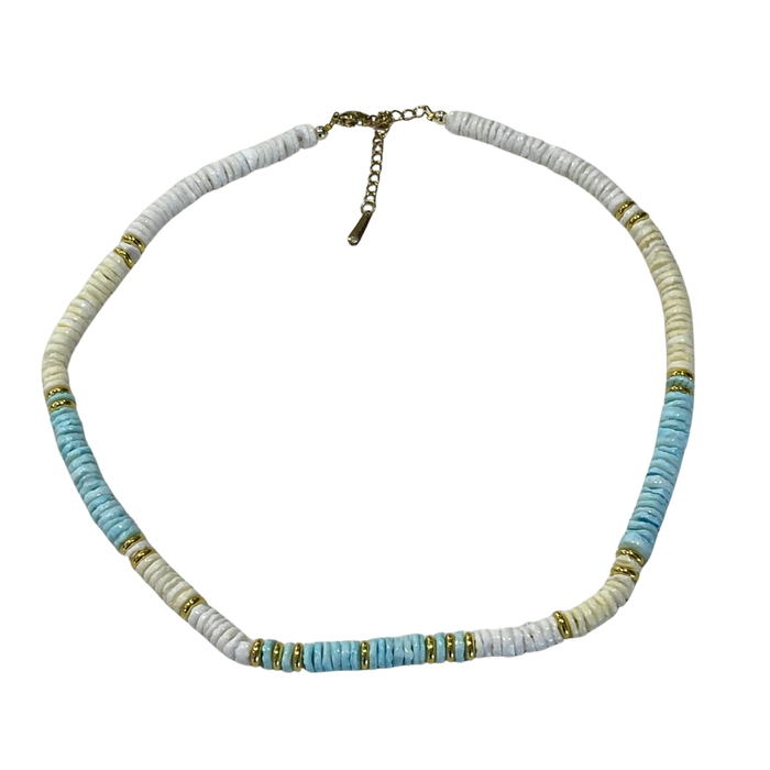 Shell Bead Surfer Necklace | coastal lifestyle Australia | Travel & Tide