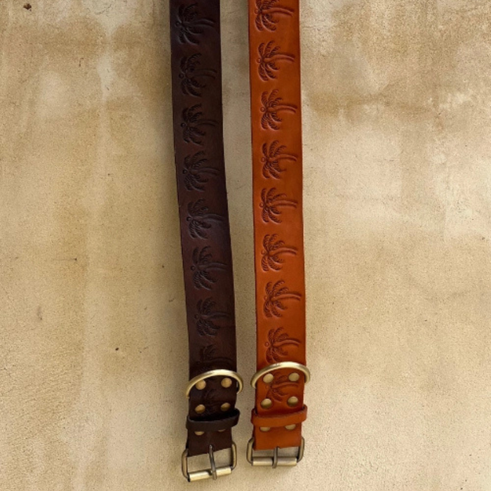 Island Collar - Vintage Brown - detail view | Travel & Tide