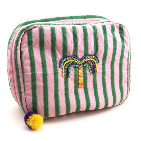 Stripe Capri Cosmetic Pouch | coastal lifestyle Australia | Travel & Tide