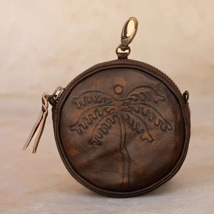 Palms Purse - Vintage Brown or Vintage Tan | coastal lifestyle Australia | Travel & Tide