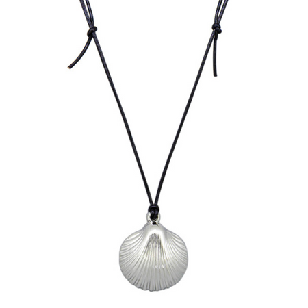 Marine Scallop Shell Rope Necklace – Silver or Gold | coastal lifestyle Australia | Travel & Tide
