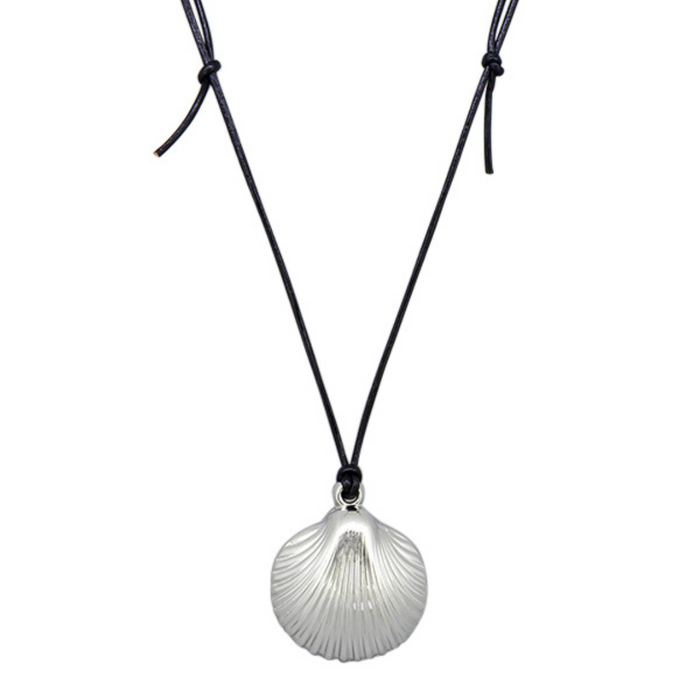 Marine Scallop Shell Rope Necklace – Silver or Gold | coastal lifestyle Australia | Travel & Tide