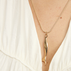 Gold Finley Necklace - detail view | Travel & Tide