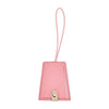 Tiki Island luggage tag with bold print and snap-close privacy flap - 9x7.5cm travel tag back view
