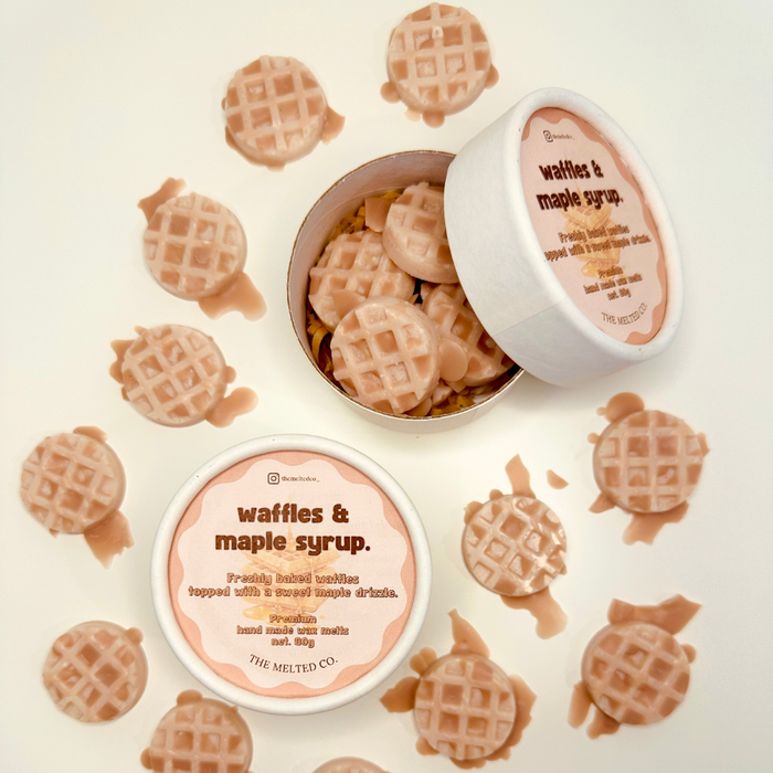 Maple Syrup waffle wax melts box - Travel and Tide – handmade home fragrance Australia