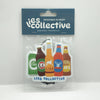 Backyard Beers Black Ice car air freshener in packaging
