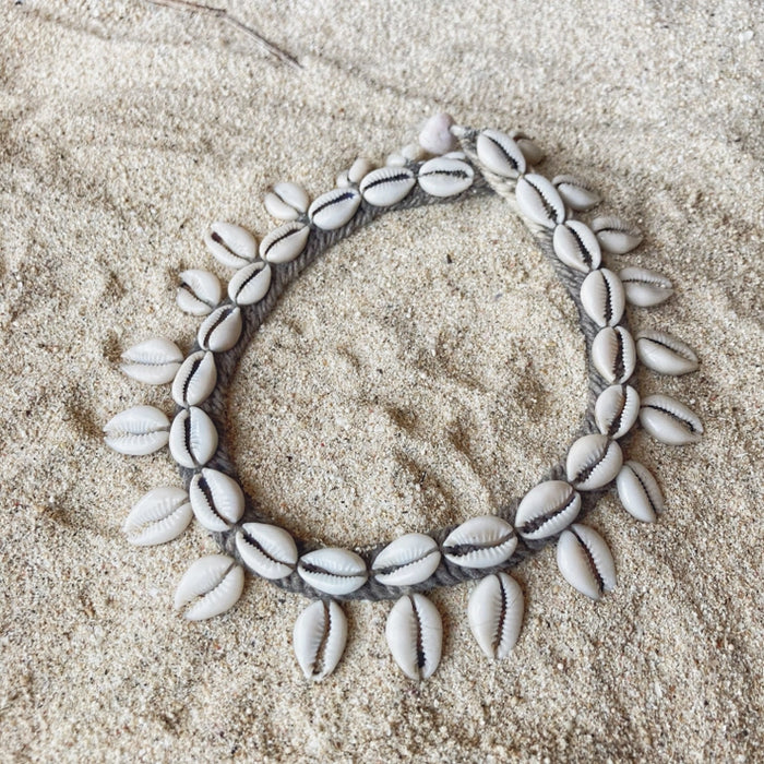 Cowrie Shell Necklace with Drops